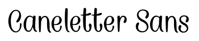 Caneletter Sans font